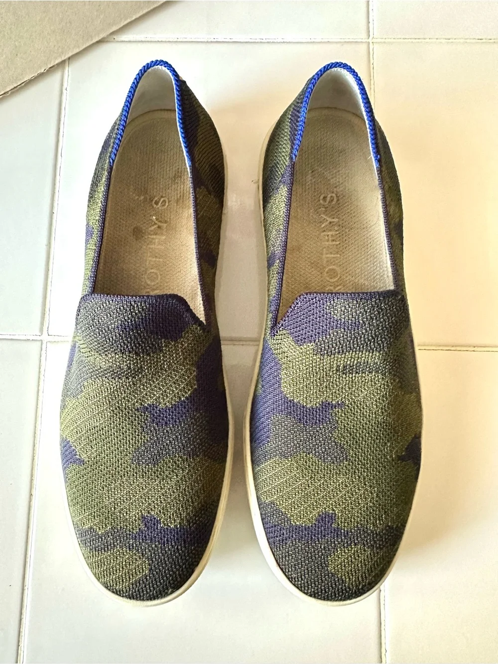 Rothy’s The Sneaker Cedar Camo Women’s Size 9 Slip On Shoes